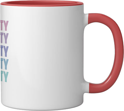 Taza cerámica vintage Betty Funny First Name Pride roja/blanca