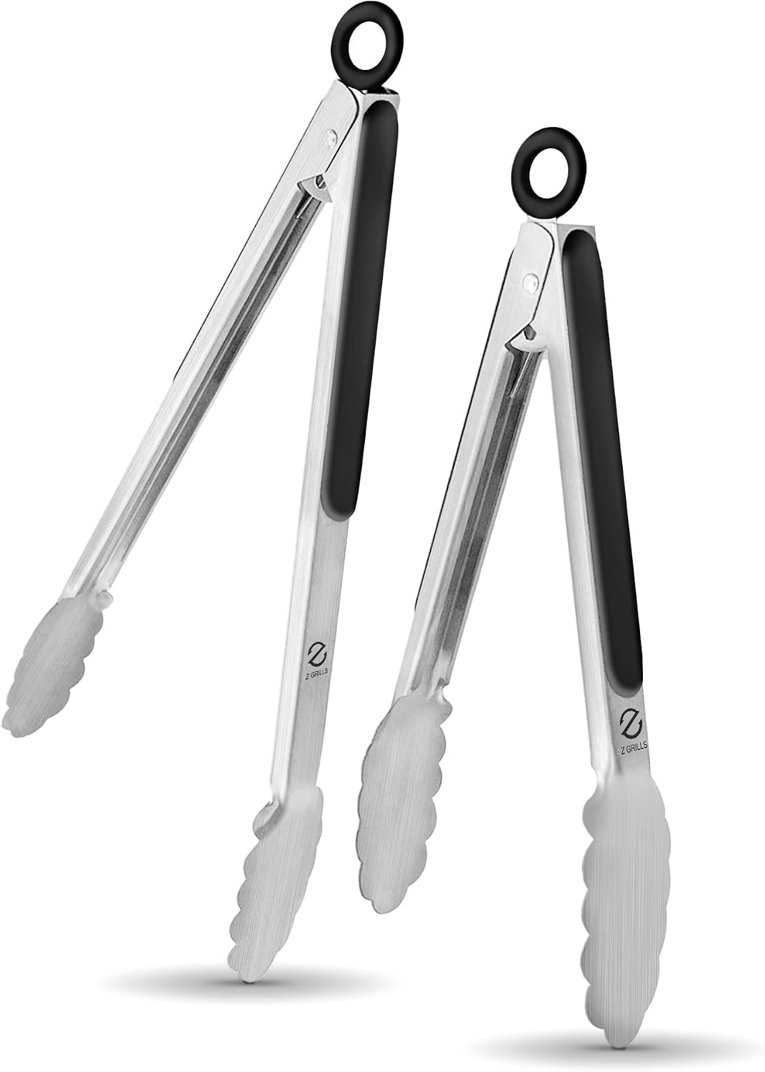 Set 2 Pinzas Acero Inox Mango Resistente Calor Cocina Barbacoa