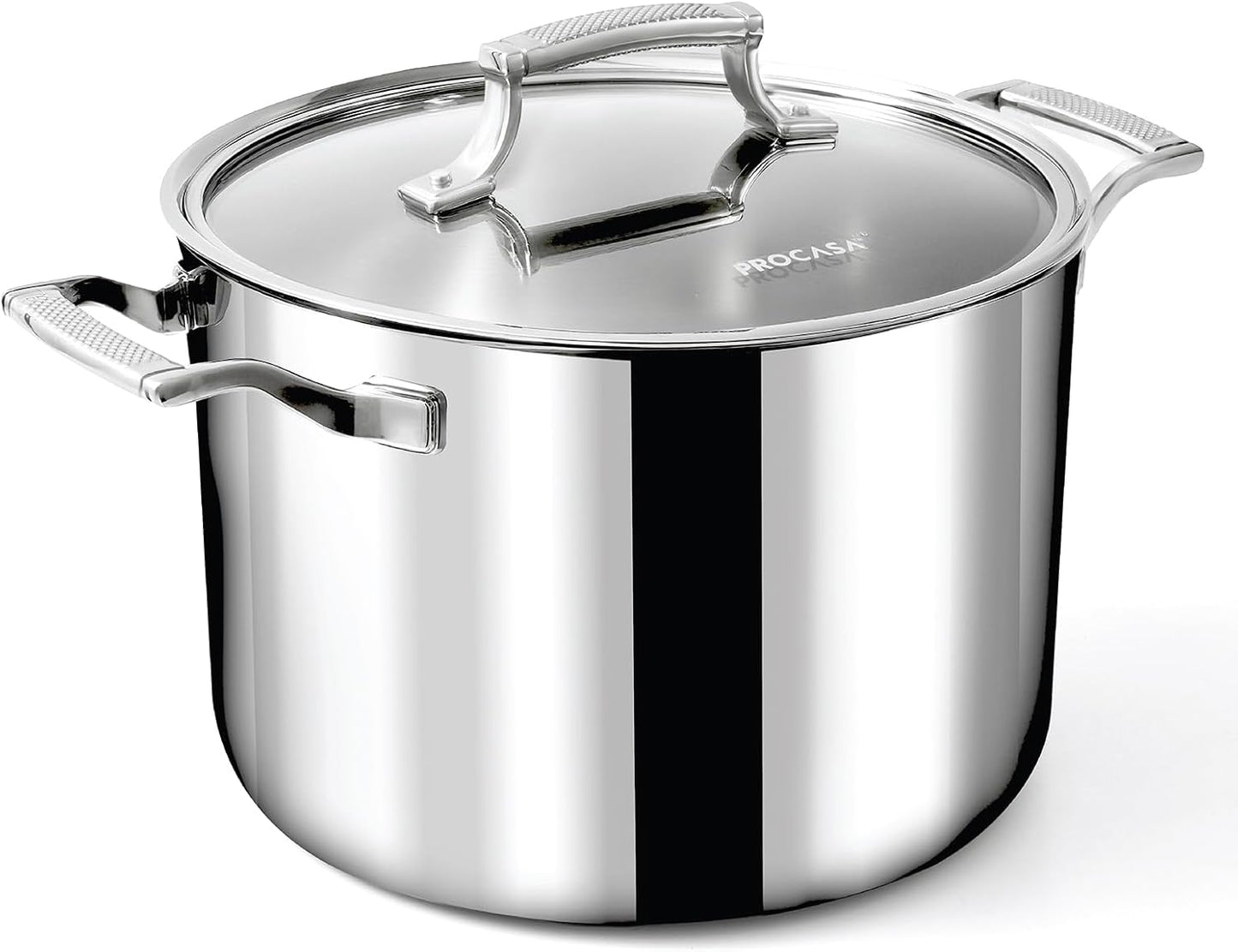 Olla acero inox 8qt horno holandés 3 capas tapa