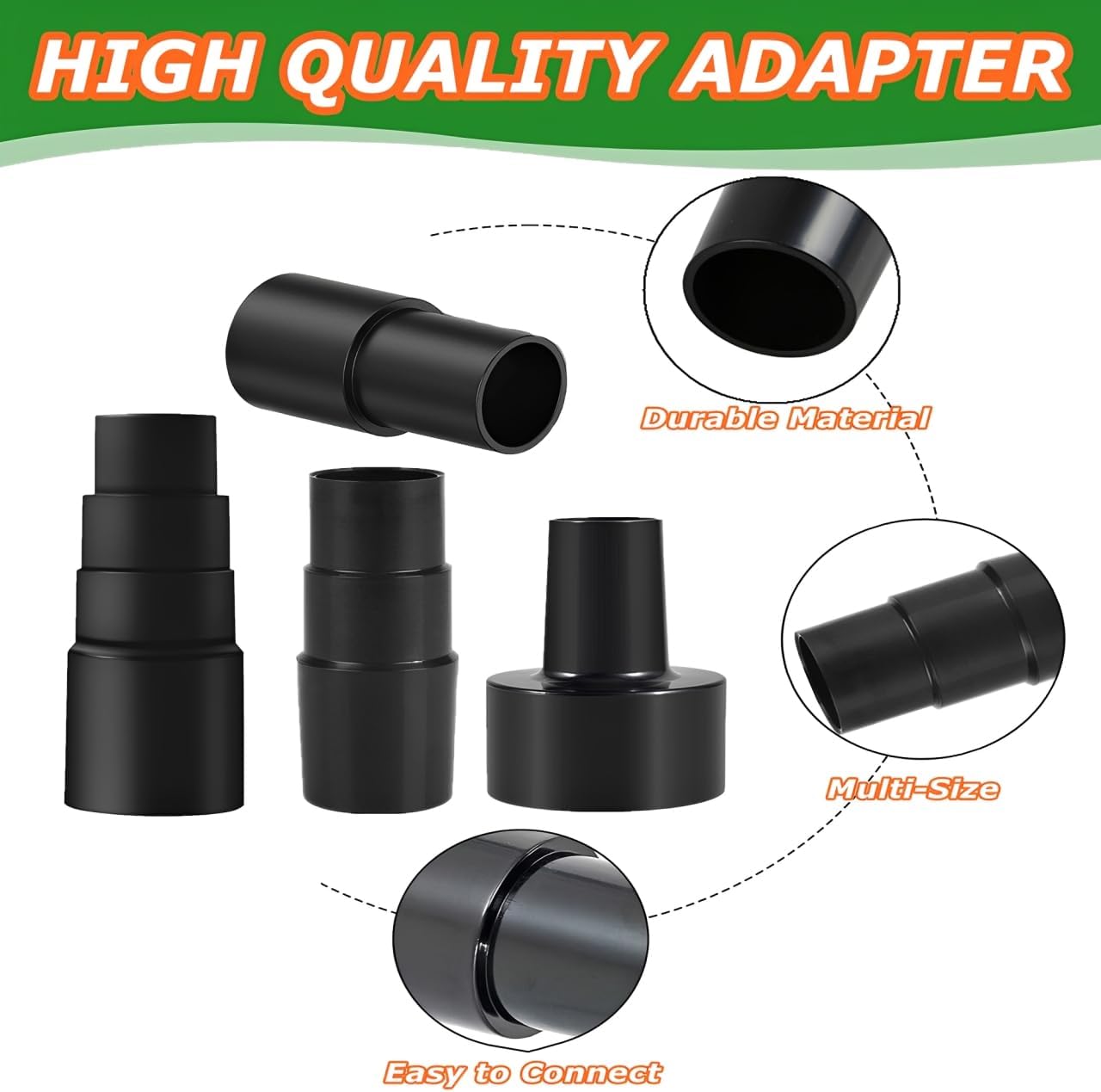 Kit adaptador manguera aspiradora seco y húmedo 4 pzas