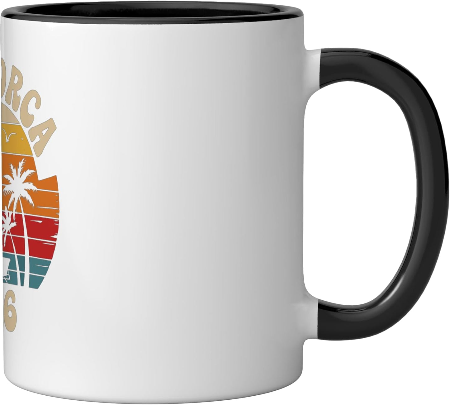 Vaso cerámico Mallorca 2026 Negro/Blanco