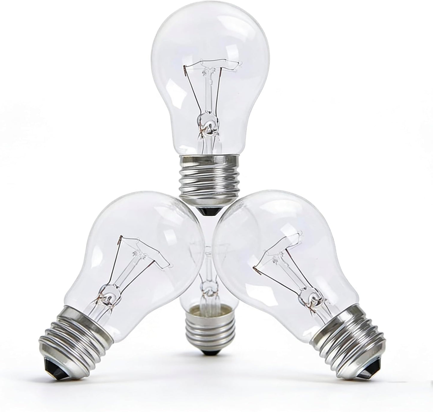 Paquete 4 Bombillas A19 100W 2700K Blanco Suave Base E26