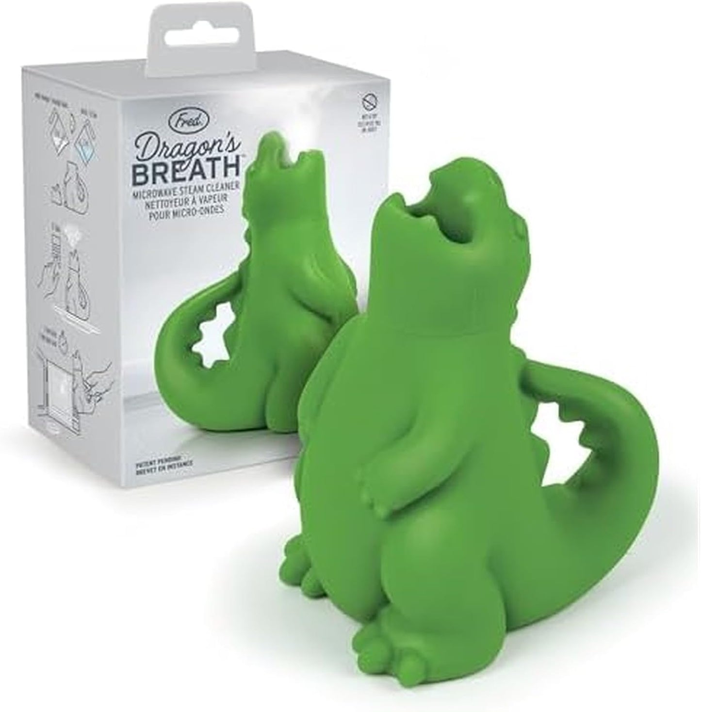 Limpiador vapor microondas diseño dragón silicona sin BPA