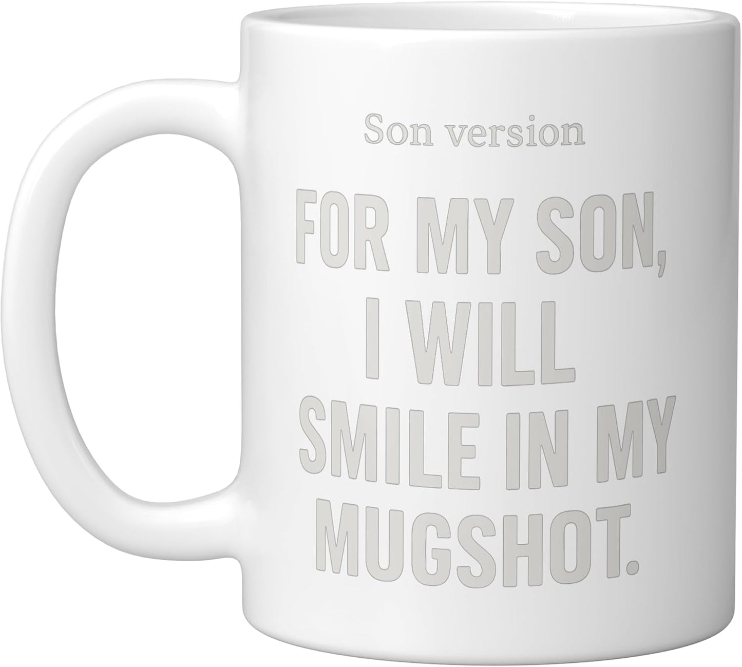 Taza Cerámica Padre/Madre para Hijo Blanco