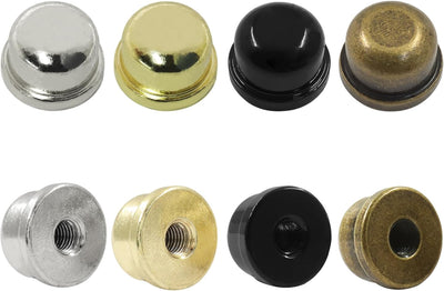 Pack 8 Pomos Metal Tapa Rosca Decoración Lámpara 1/4-27 4 Colores