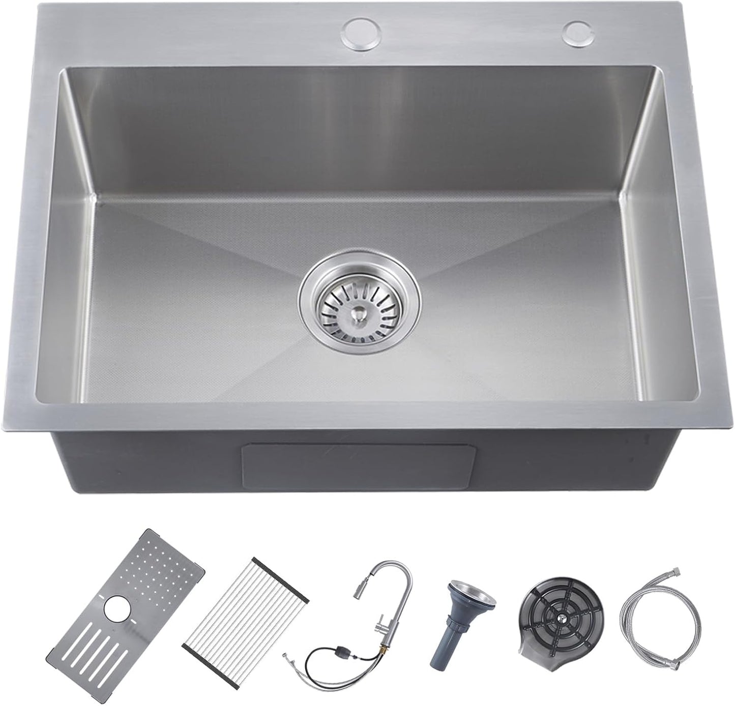 Fregadero acero inox 304 con accesorios para cocina