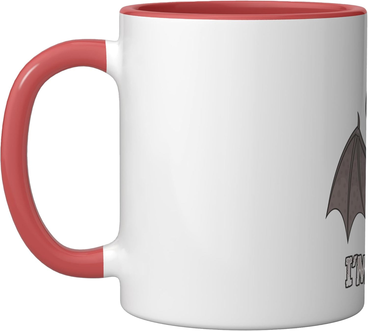 Taza Cerámica Vampiro Rata Roja/Blanca