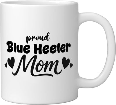 Taza cerámica para amante del perro australiano blue heeler