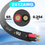 Cable eléctrico trenzado cobre estañado 15ft negro