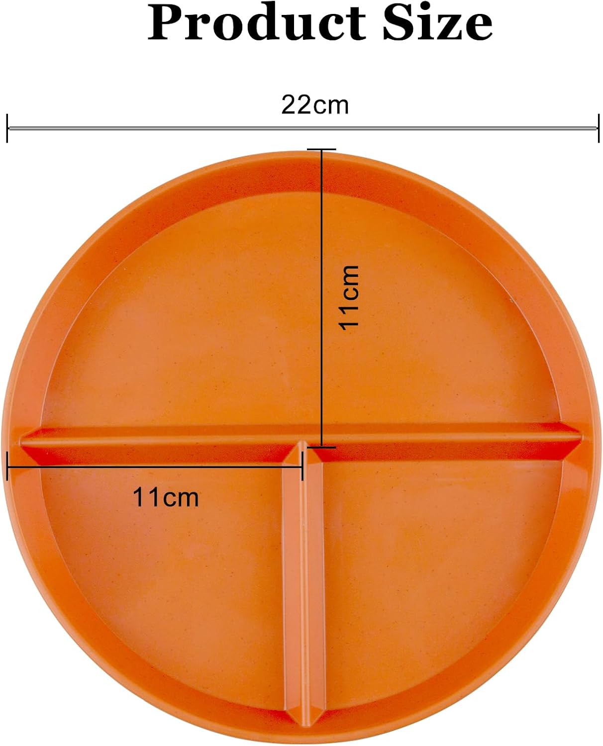 3 Pzas Plato Dividido 9pulg Resistente Colores