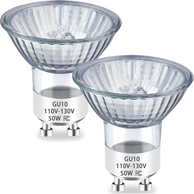 Bombillas halógenas GU10 50W 110V para calentador velas set 2