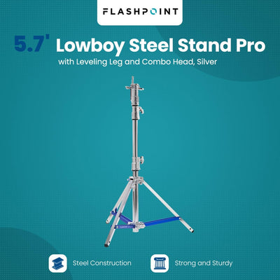 Soporte acero Lowboy Pro 5.7' pata niveladora plateado