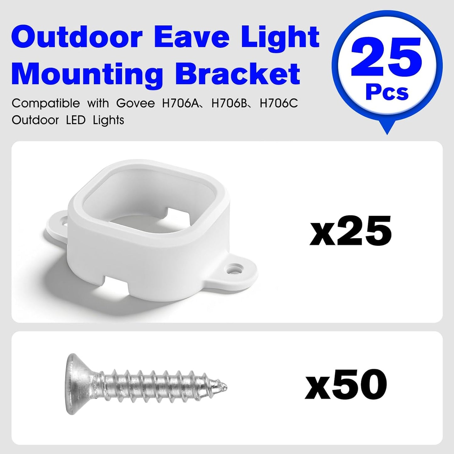25 Soportes Luz Exteriores para Govee H706