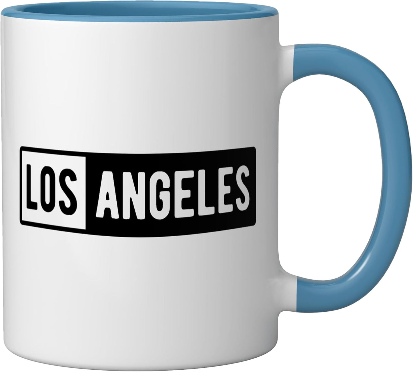 Taza Cerámica Diseño LA California Azul/Blanco