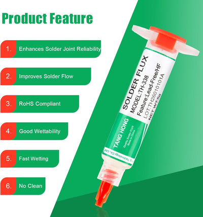 Pasta fundente sin plomo para soldadura electrónica 5ml