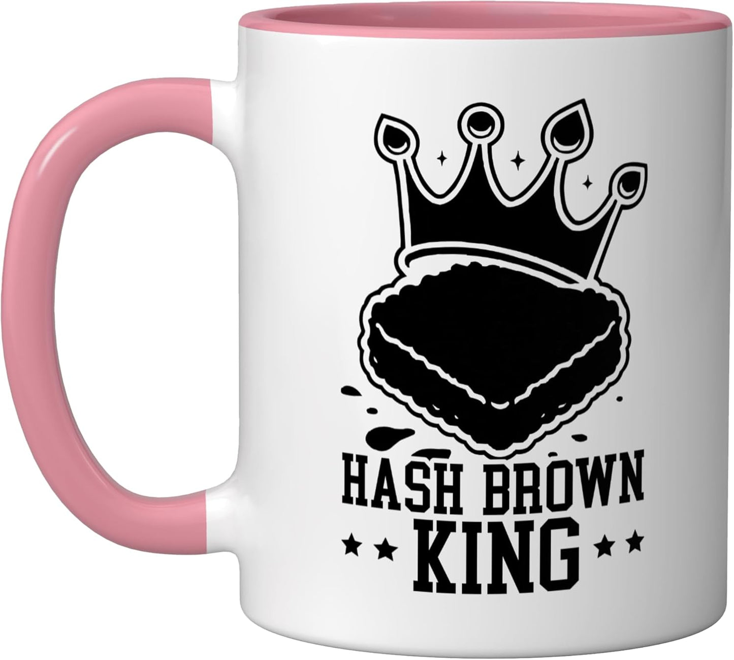 Taza Cerámica Amante de Papas Rosa/Blanca