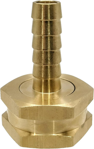 Adaptador manguera jardín latón 3/8 y 3/4 GHT