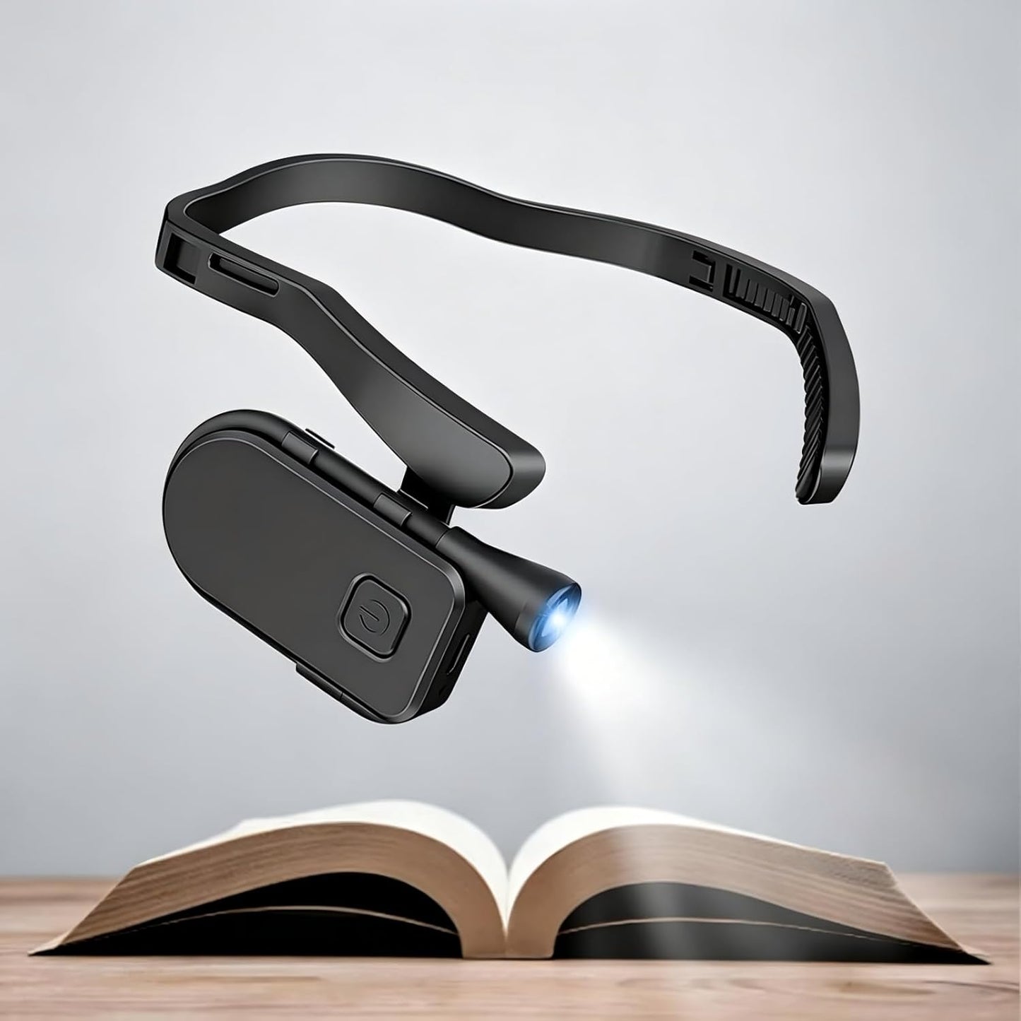 Luz lectura recargable cuello 3 temperaturas LED ergonómica