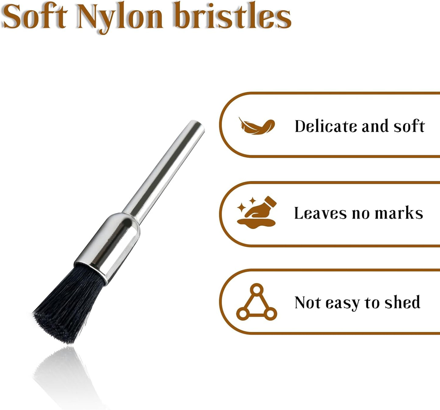 3 Cepillos Nylon 405-02 para Dremel y Marcas Principales
