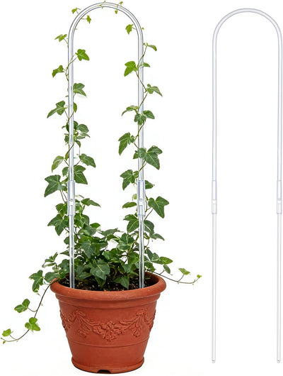 2 Soportes Acrílicos en U para Plantas 23pulg Interior Exterior
