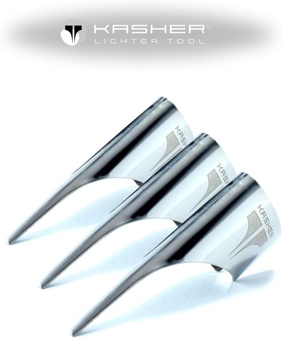 Herramienta encendedor acero inox plateado set 3