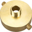 Adaptador hidrante latón 2-1/2pulg NST x 3/4pulg GHT