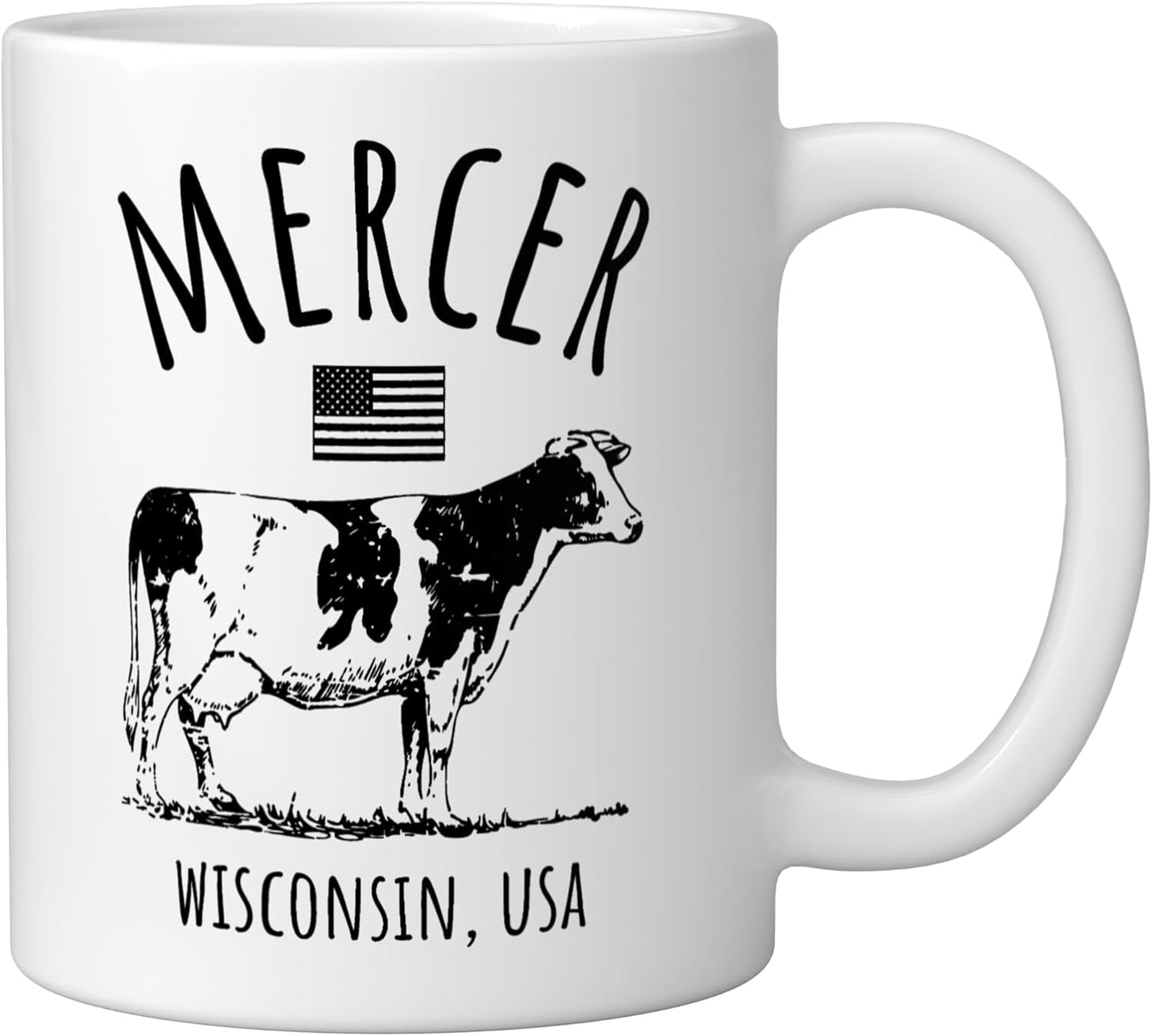 Taza Cerámica Vintage Estilo Vaca Blanca