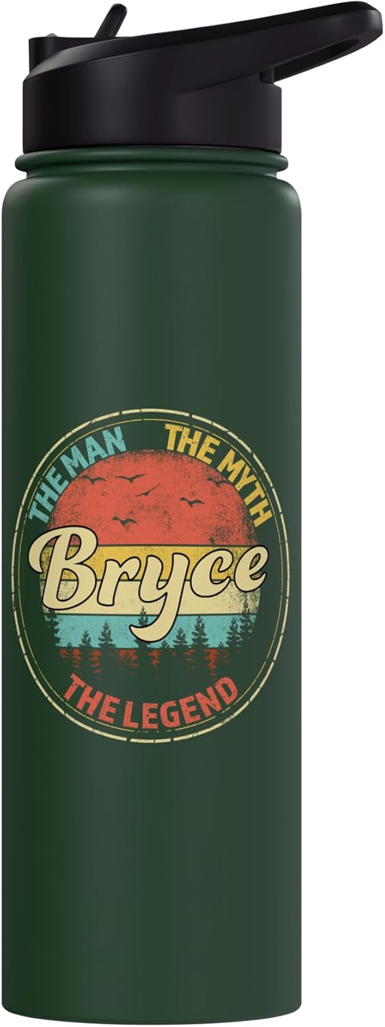 Botella de agua personalizada de acero inoxidable Bryce el mito