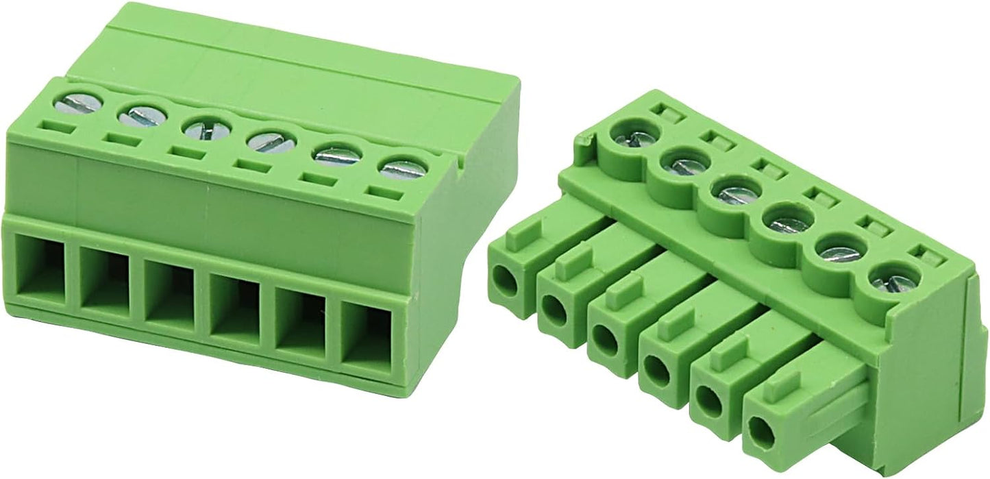 Set 5 Conectores Bloque Terminal 3.81mm para PCB 28-16AWG