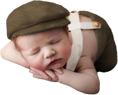 Traje bebé niño sesion foto con sombrero