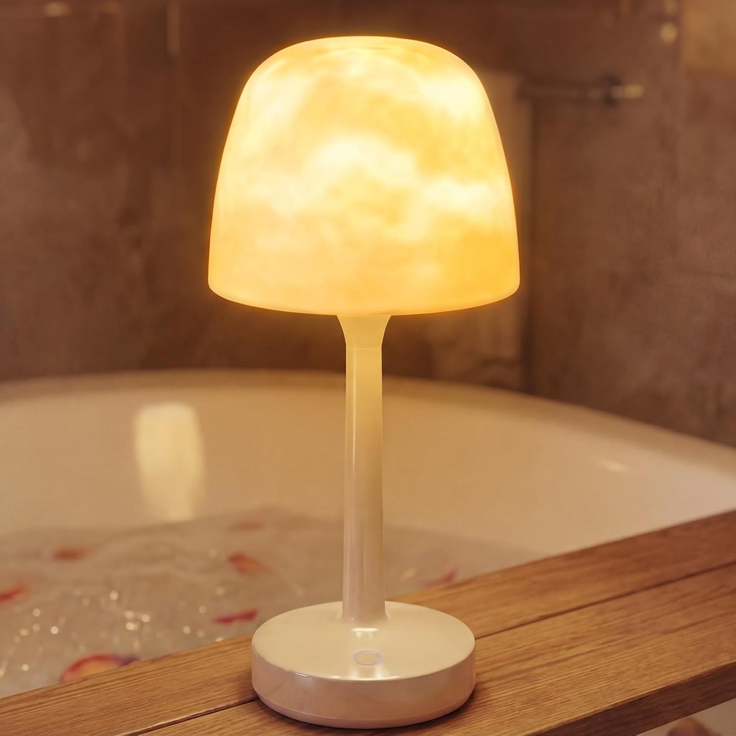 Lámpara ducha IP65 recargable tactil LED baño patio camping