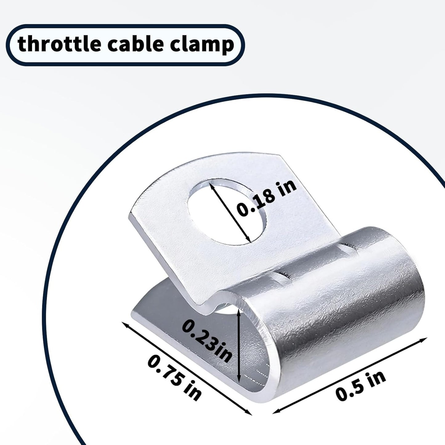 Abrazadera cable motor compresor agarre seguro dentado pack