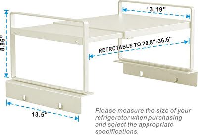 Estante ajustable para refrigerador forma L