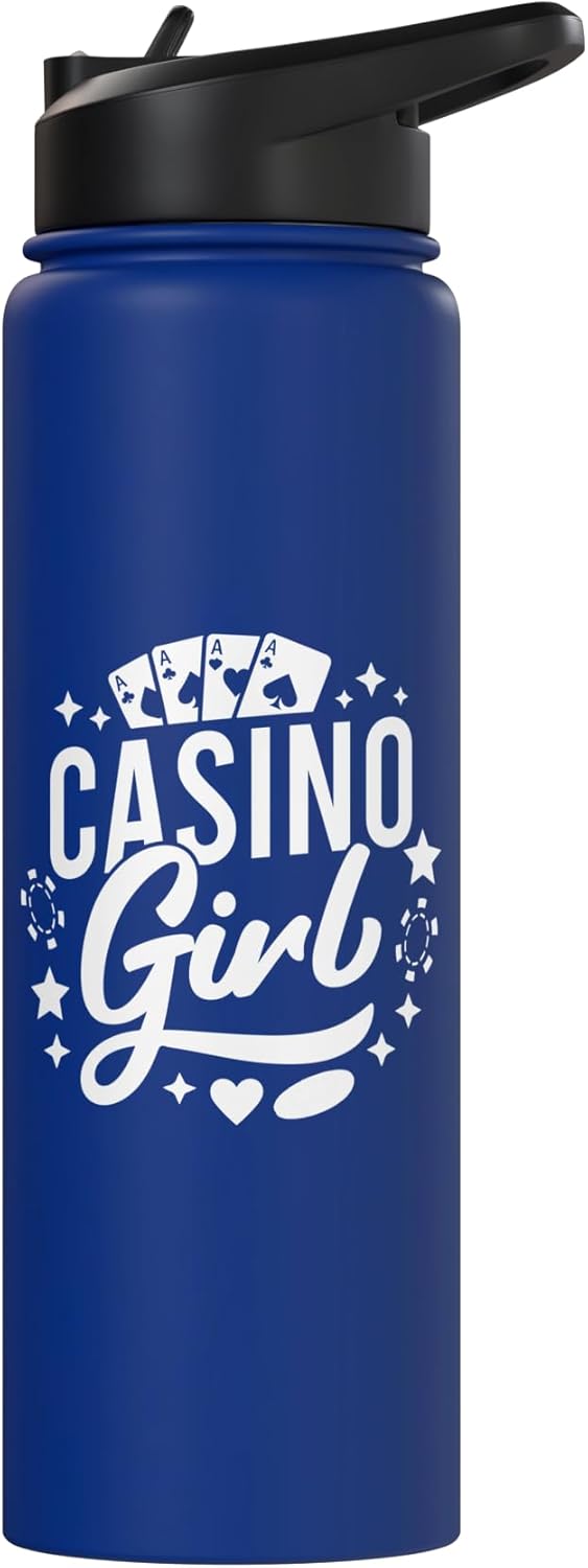 Bottella de agua aislada de acero inoxidable para casino