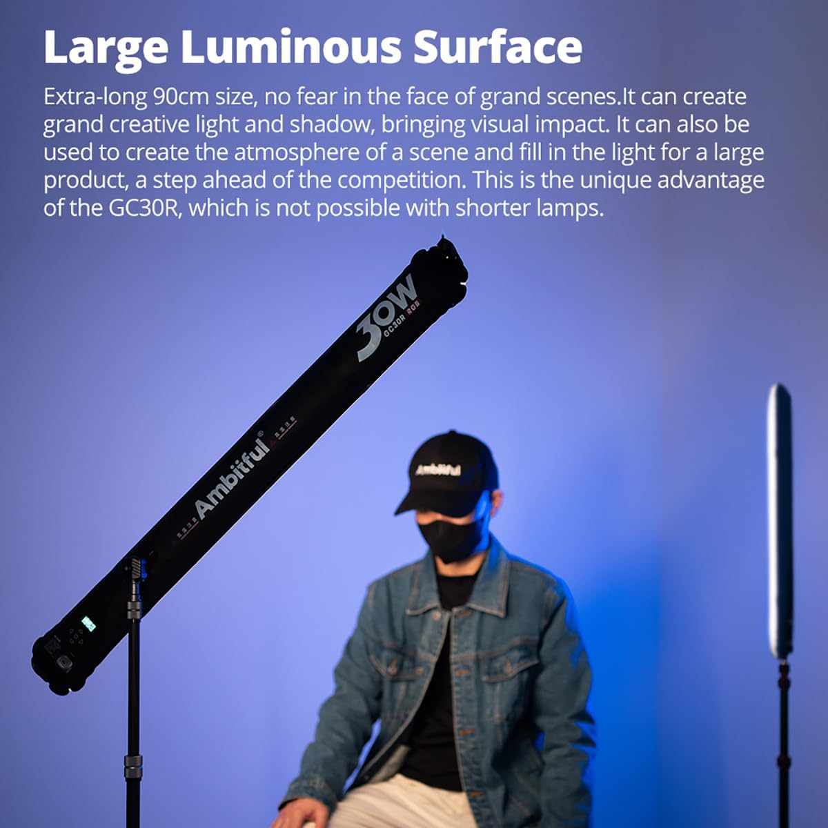 Luz LED inflable RGB impermeable CRI 95