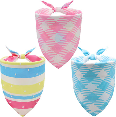 Bandanas Pascua perros 3uds reversibles 6 patrones