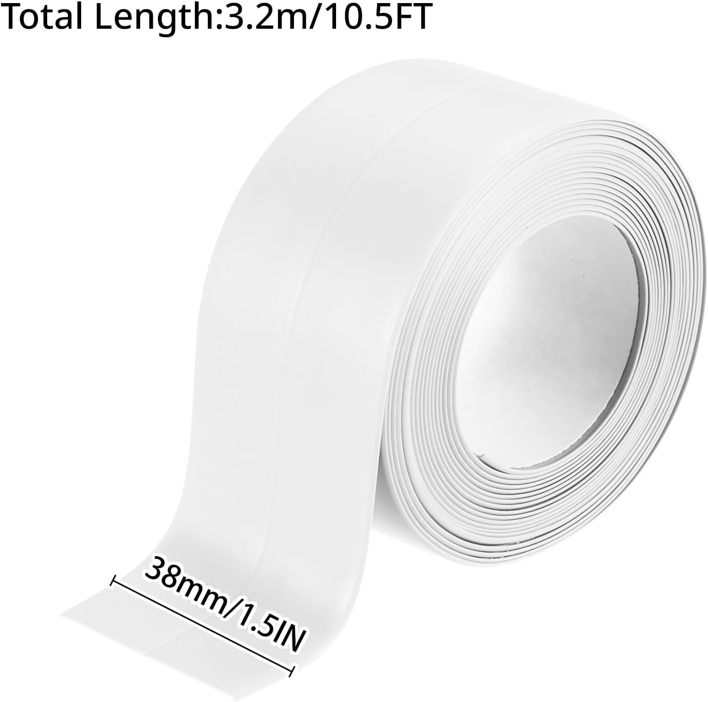 3 Rollos Cinta Calafateo Autoadhesiva Impermeable Blanco
