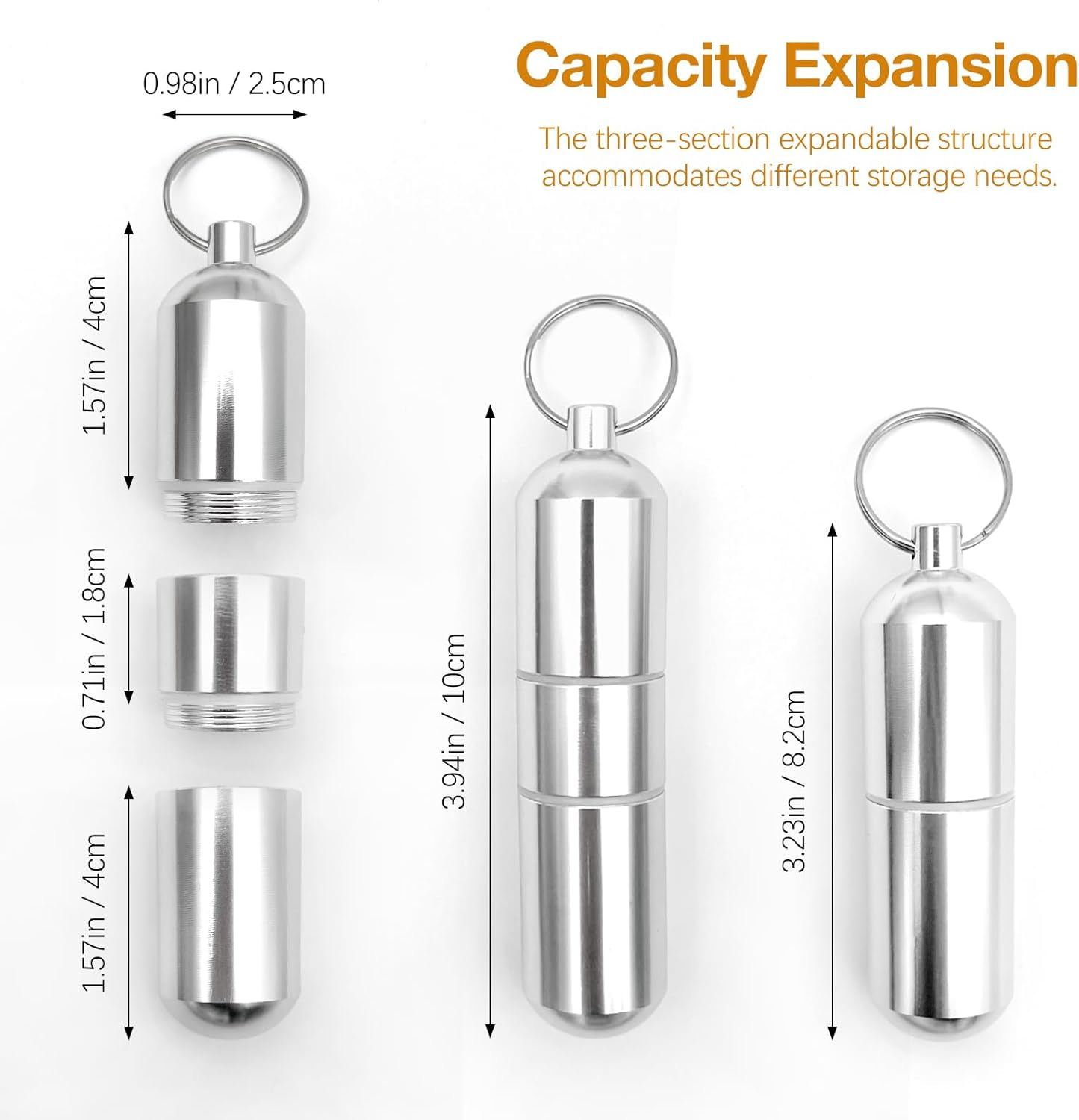 Tubo almacenamiento aluminio contenedor viaje hisopos algodón