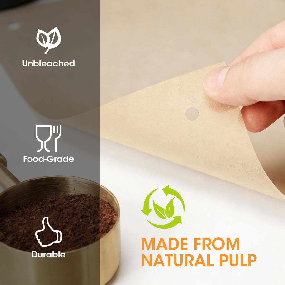 160 Filtros Café Percolador Papel 9x9pulg Universal