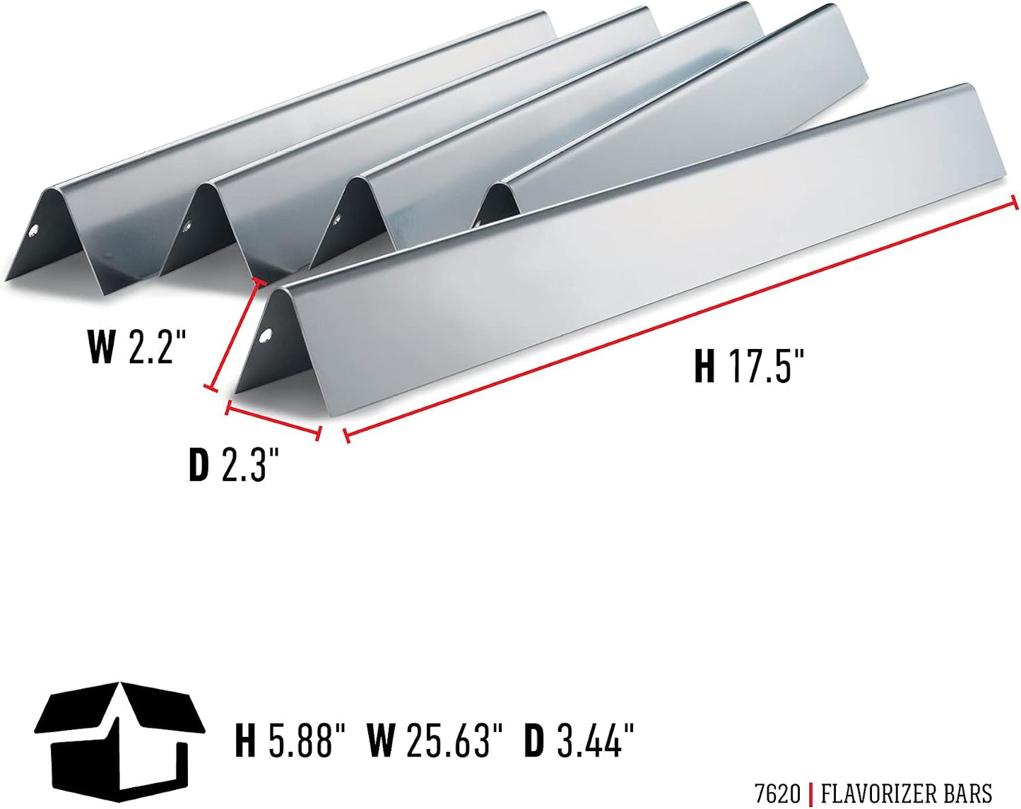 Barras aromatizantes acero inox para parrilla Genesis 300
