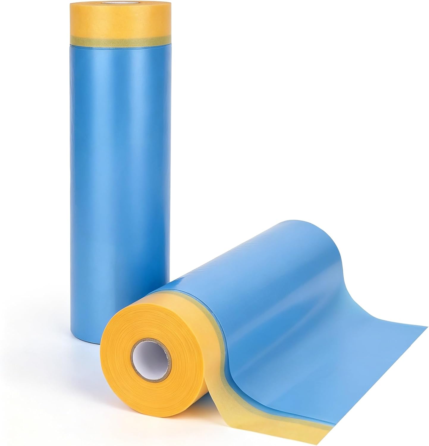 Película enmascaramiento precintada cinta plástica 55x82pulg paq 2