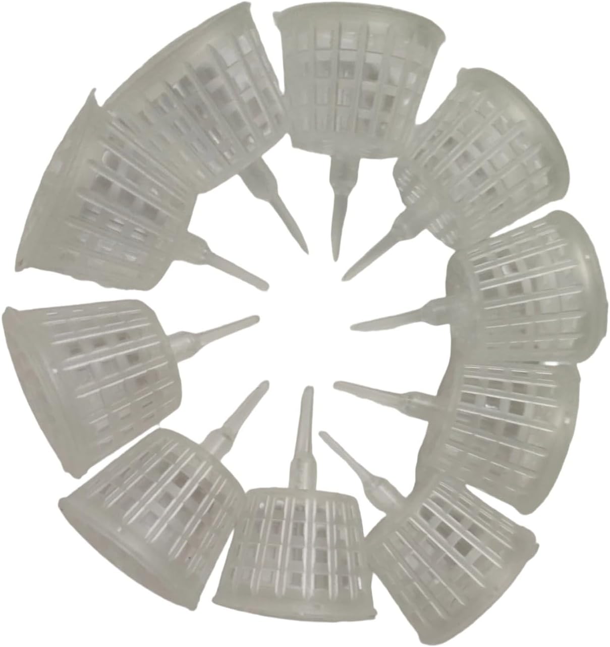 20 Cestas Transparentes para Fertilizantes Bonsái con Tapa