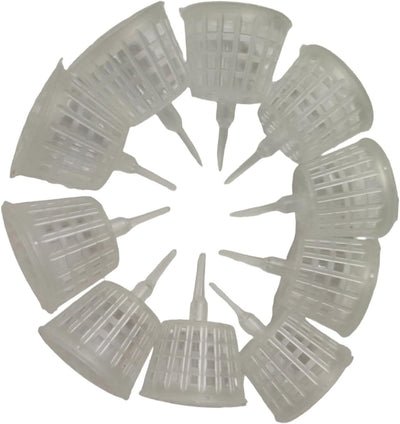 20 Cestas Transparentes para Fertilizantes Bonsái con Tapa