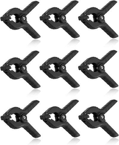 Pinzas muselina 4.5pulg set 9 para fondos estudio