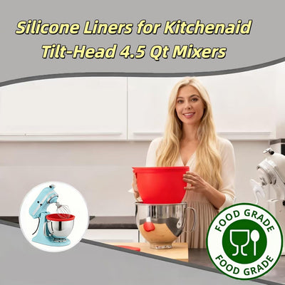 Revestimiento silicona para mezcladora KitchenAid 4.5qt