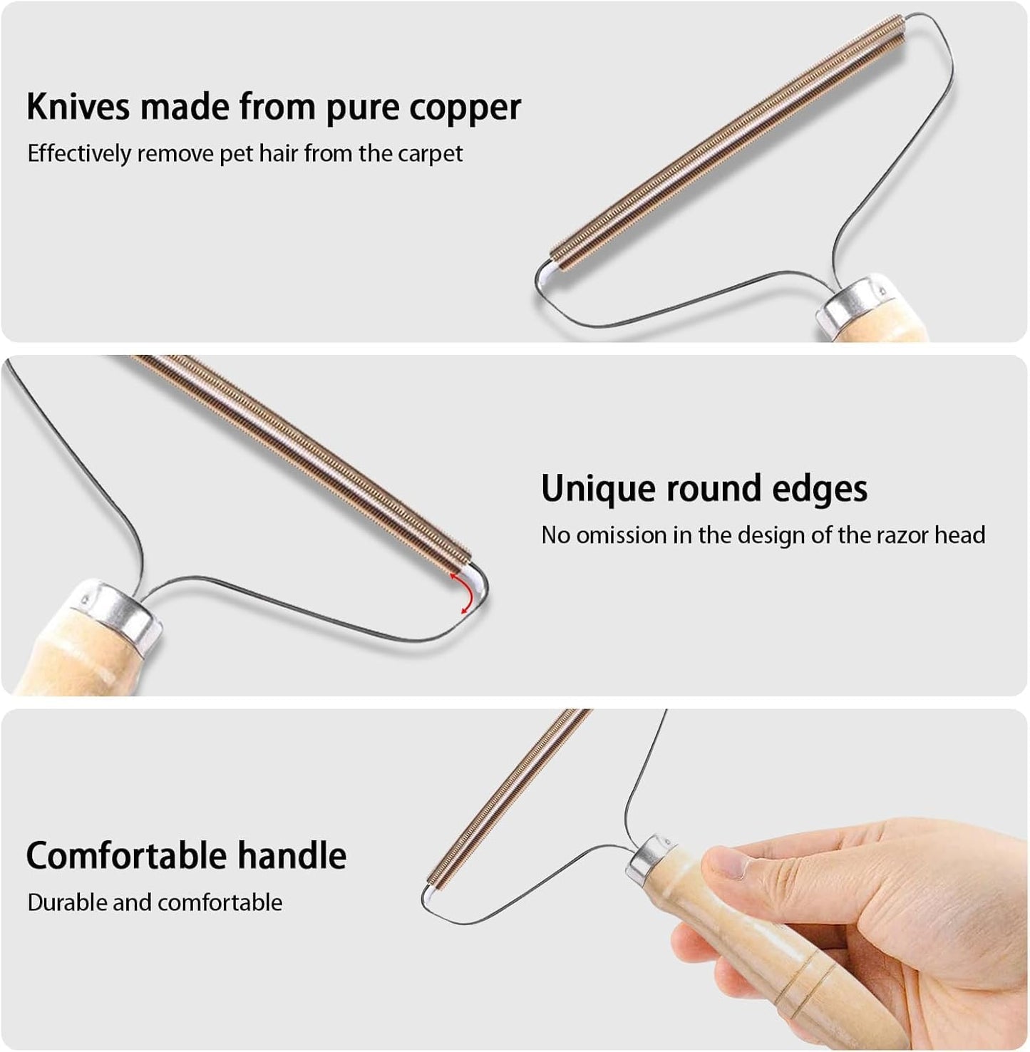 Paquete 5 Removedor pelo mascotas reutilizable para sofá manta ropa