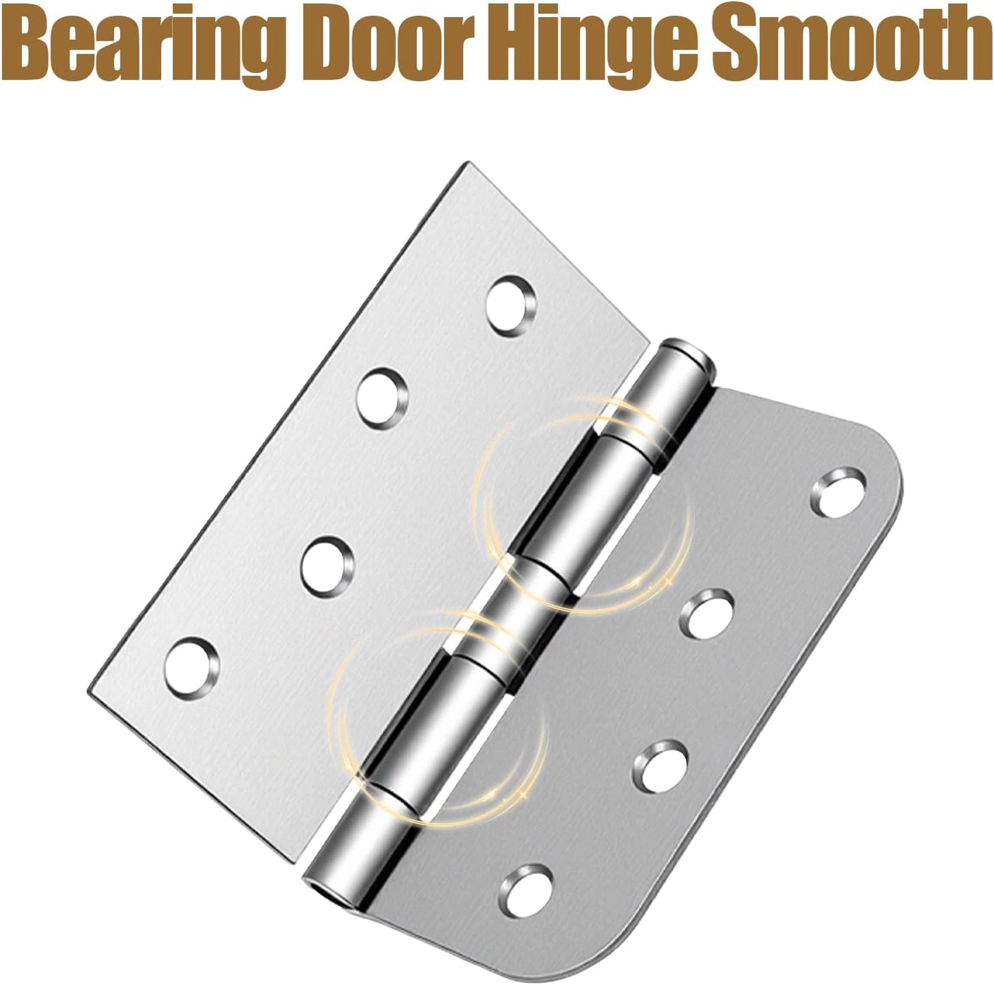 Pack 3 Bisagras Puerta Acero Inox 4pulg Con Rodamiento