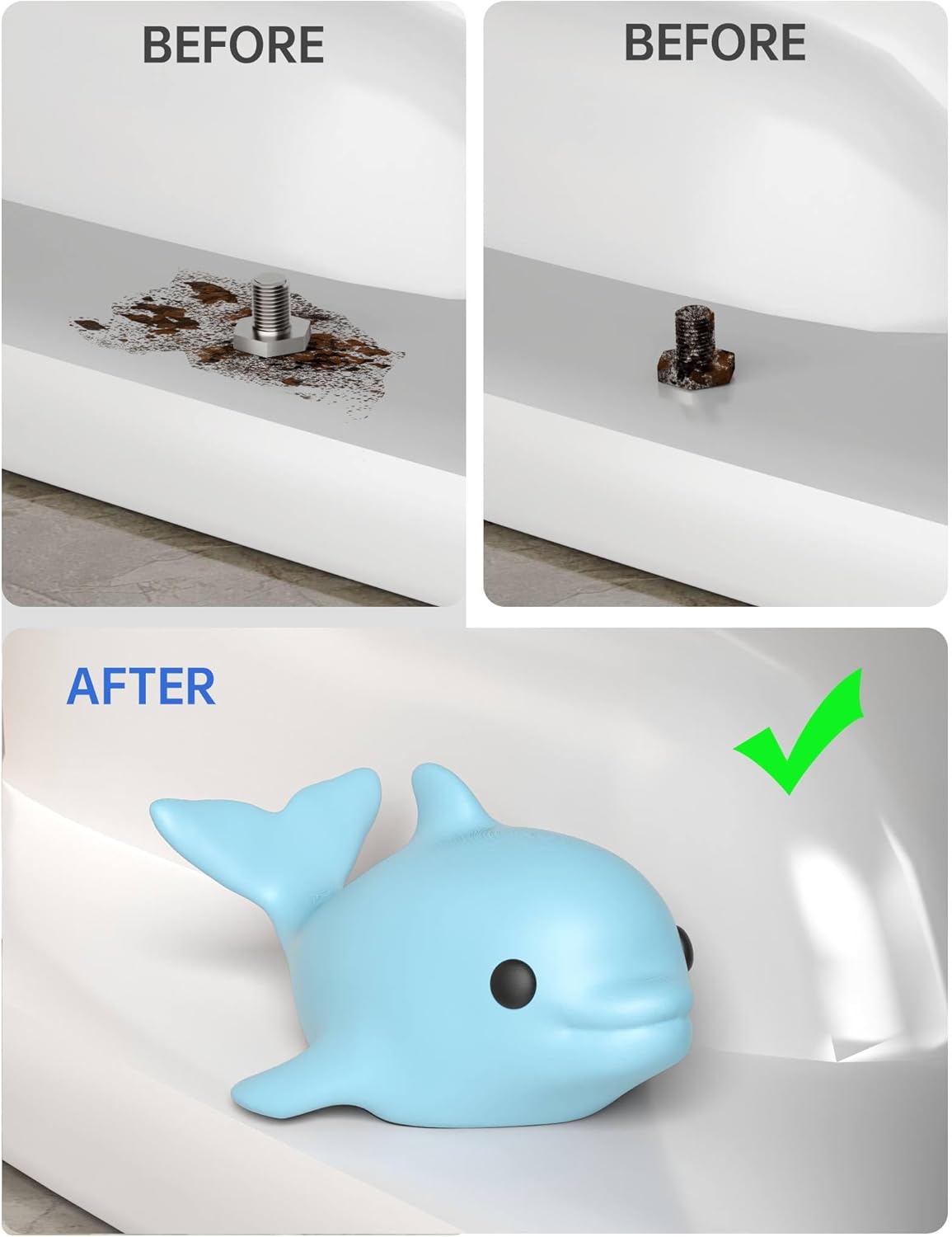 2 Tapas 3D para pernos inodoro baño decorativas