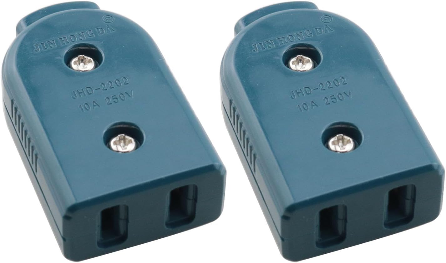 2 Pzas Conector Femenino 250V/10A para Electrodomésticos y Lámparas