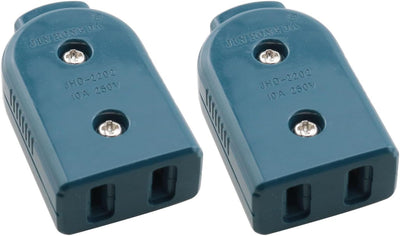 2 Pzas Conector Femenino 250V/10A para Electrodomésticos y Lámparas